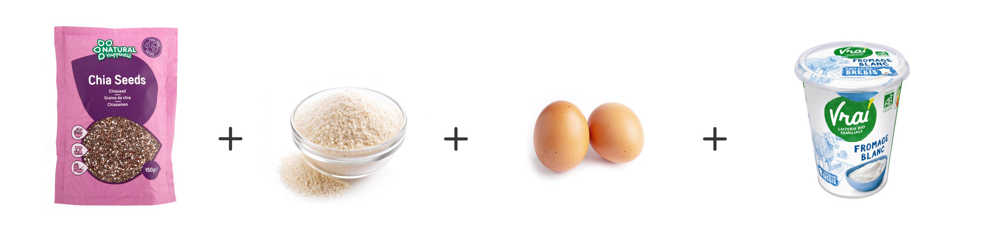 Ingrédients muffins chia Keto | Ariel®