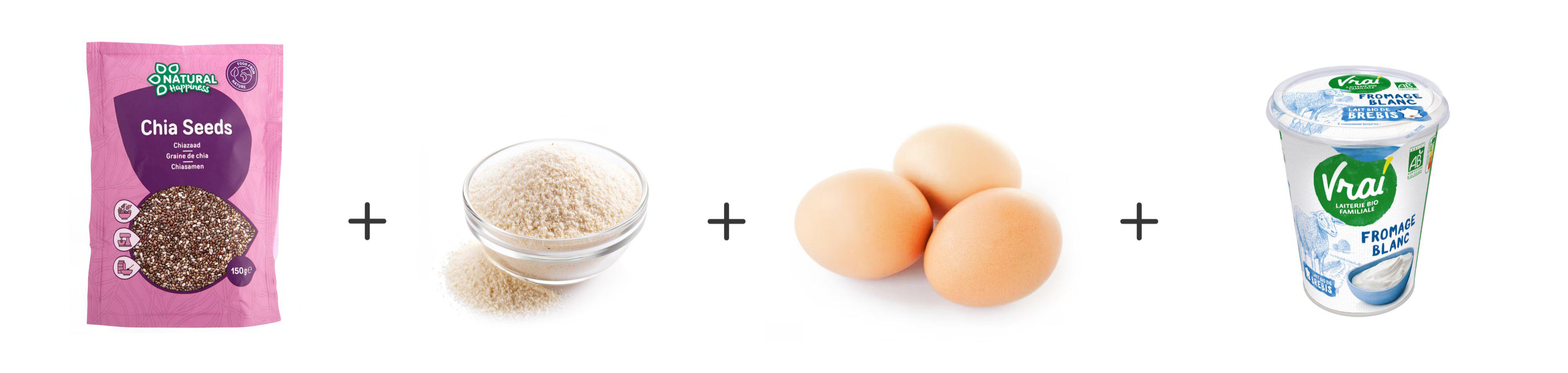 Ingrédients muffins chia Keto | Ariel®