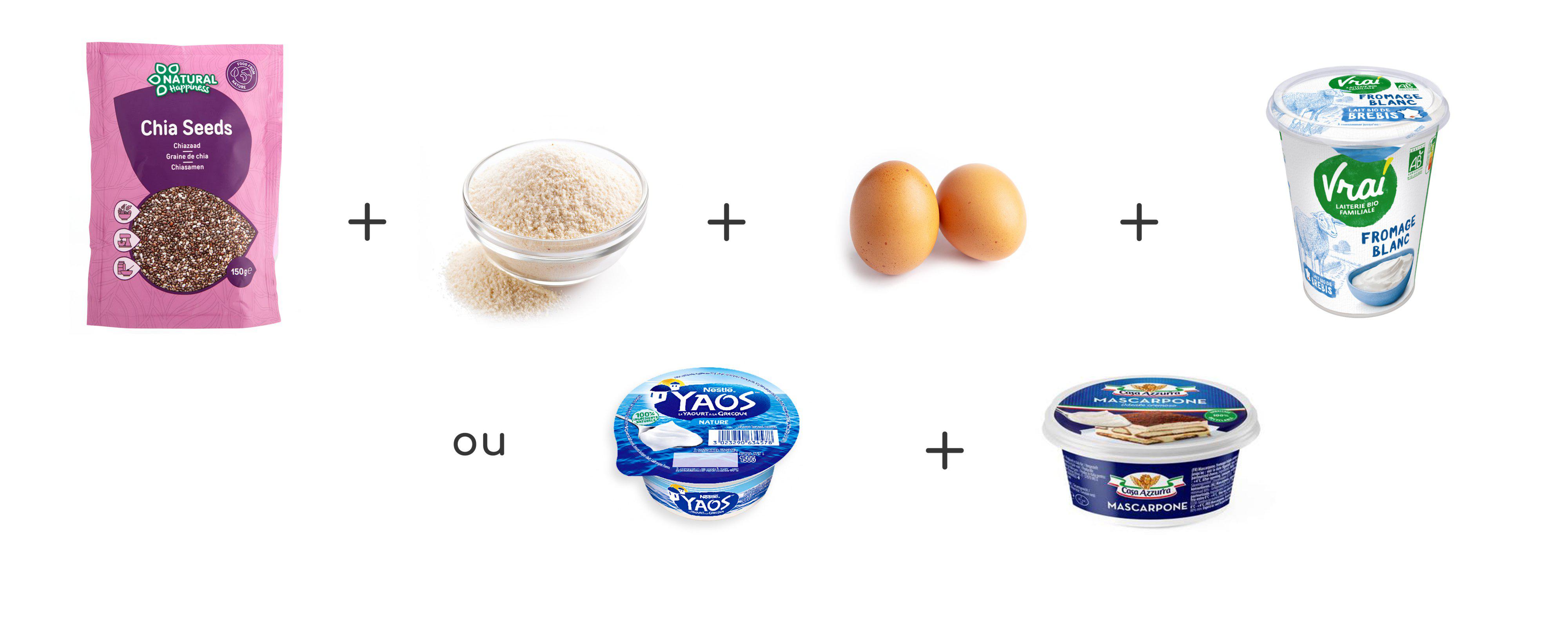 Ingrédients muffins chia Keto | Ariel®