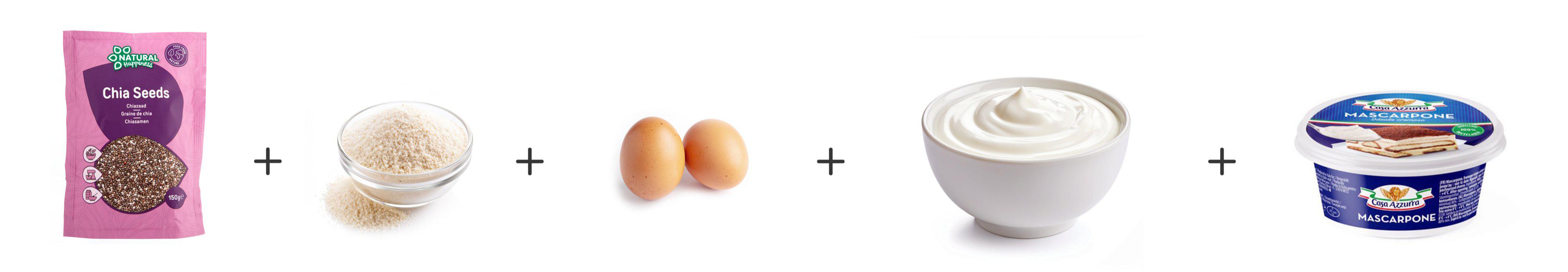 Ingrédients muffins chia Keto | Ariel®