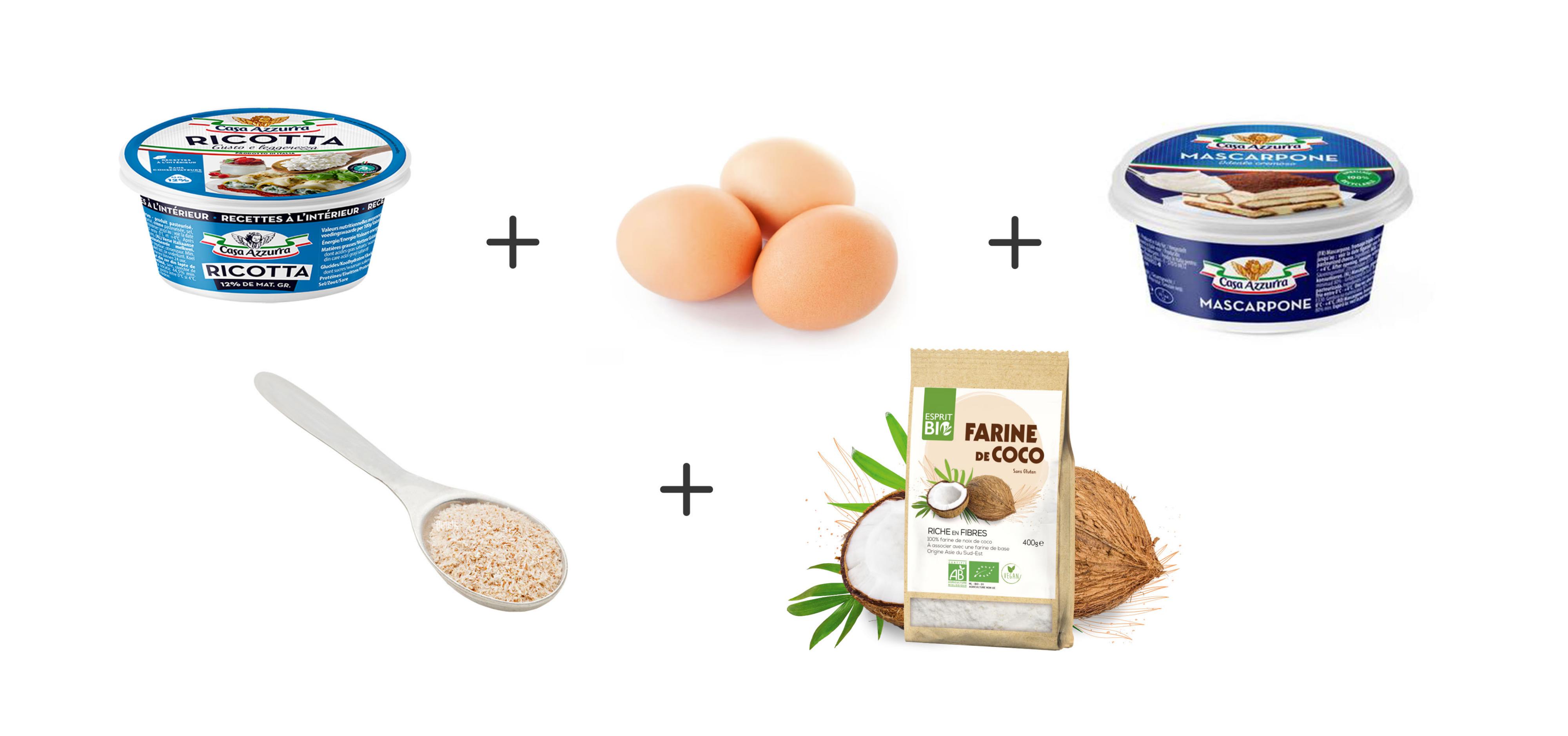 Ingrédients Pancakes Keto | Ariel®