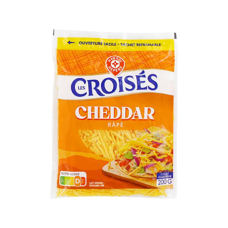 Cheddar les Croisés® rapé (plus bas en glucides)